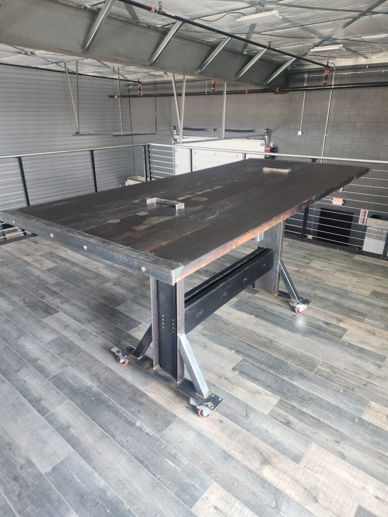 Industrial Steampunk Podcast Table